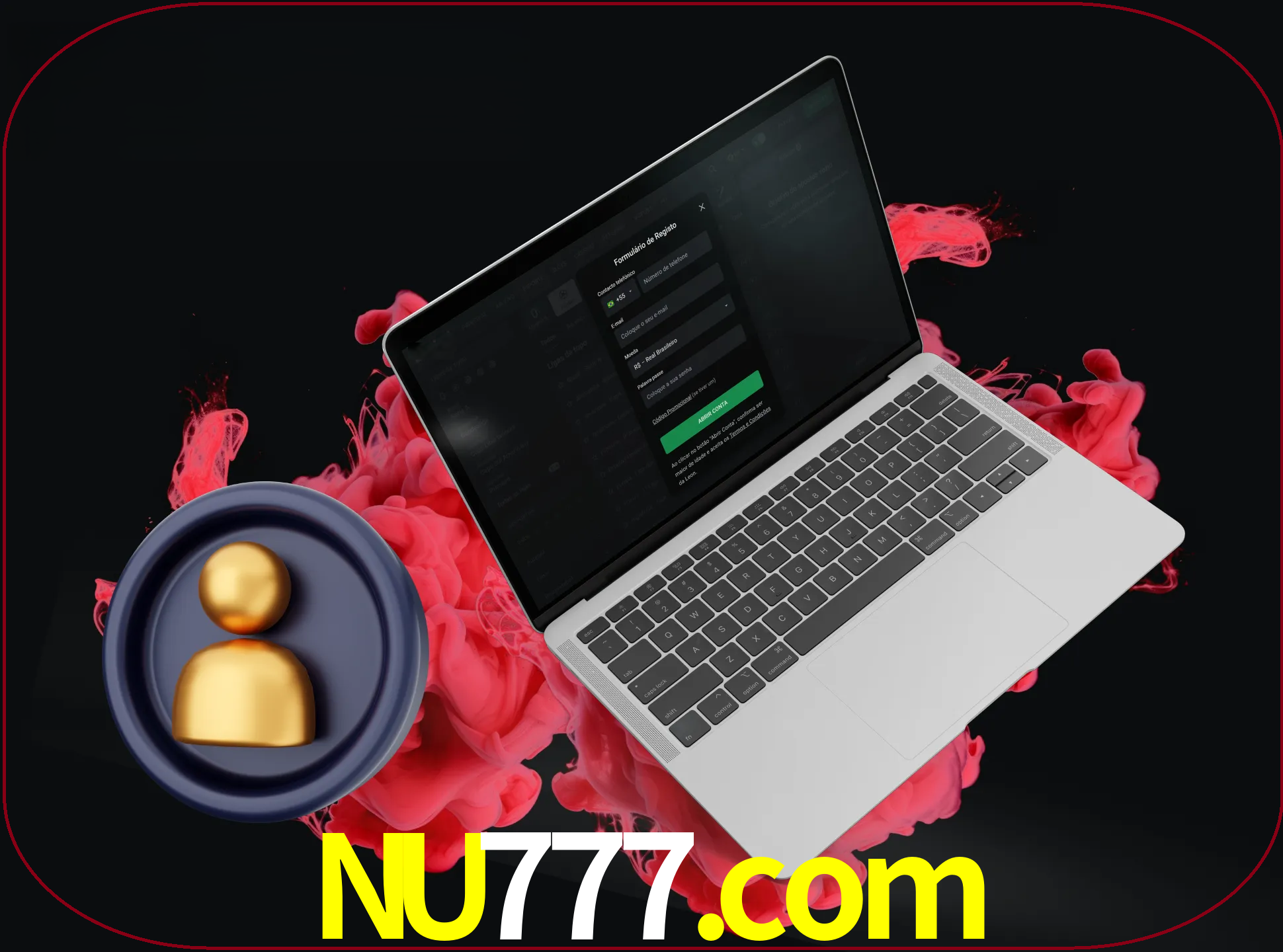 No cabeçalho do site nu777, clique no botão que o levará a um formulário especial onde terá de introduzir as suas informações actuais.